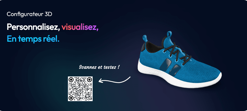 Experience ar chaussure 3D avec QR code